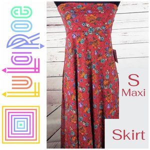 LuLaRoe | S Maxi Silky Skirt Delicate small floral